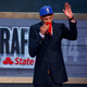 Former Baylor center Isaiah Austin is honored onstage during the 2014 NBA Draft at Barclays Center in Brooklyn, N.Y., June 26, 2014.
Mike Stobe/Getty Images